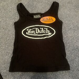 Vintage Von Dutch Black Sleeveless Top